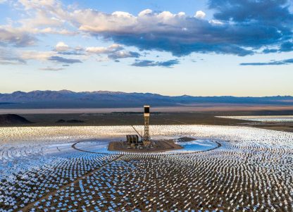Ivanpah solar power facility in the Mojave Desert