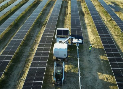 Maximo, the solar construction robotic companion to AES construction crews